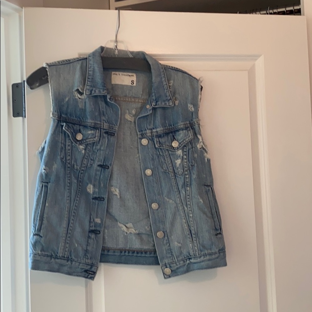 Rag & Bone “The destroyed” jean vest